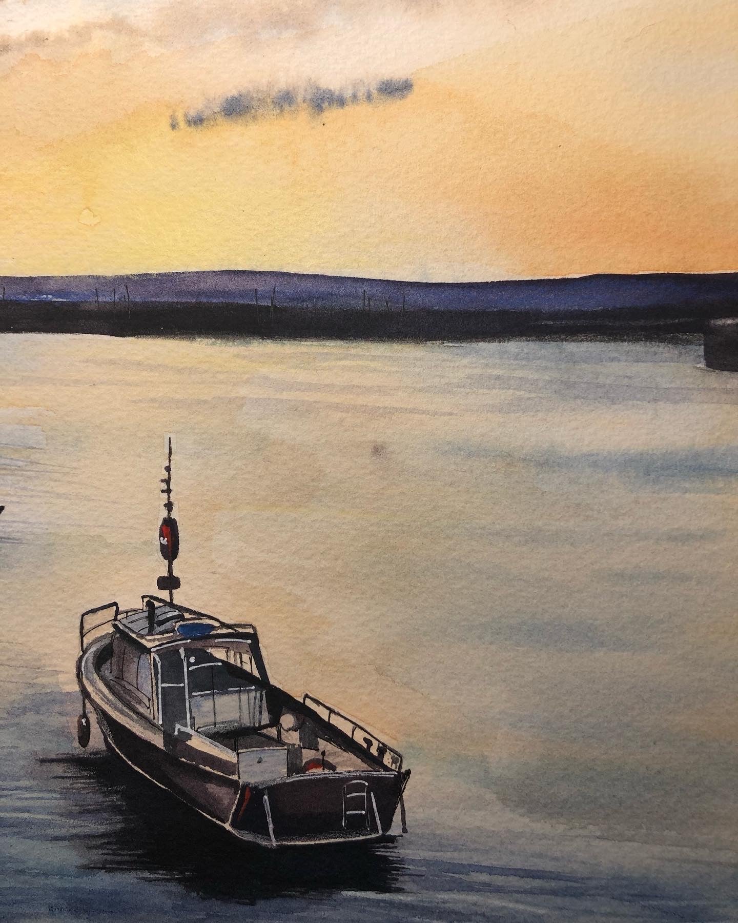 Dun Laoghaire Harbour in Dublin – Original Painting